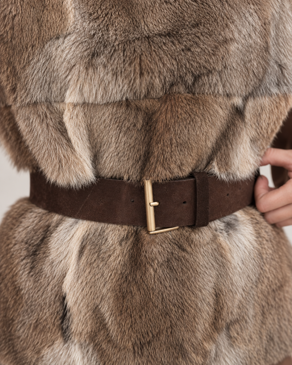 Carlo camel vest