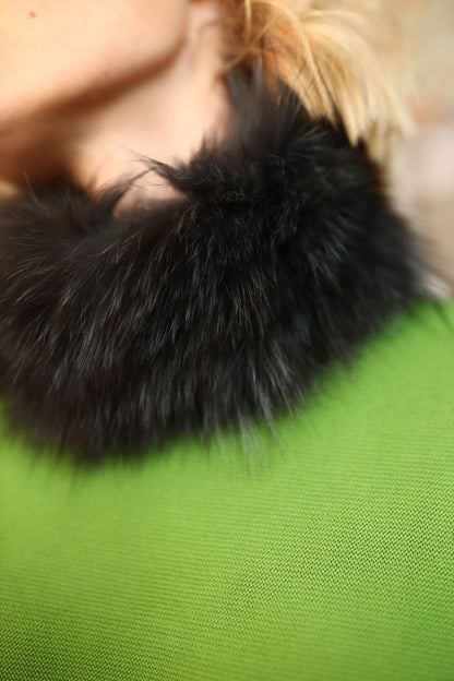Cuello elástico verde océano