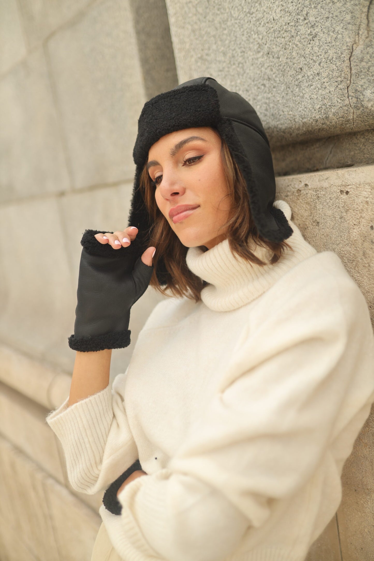 Gorro Aviador Negro OUTLET